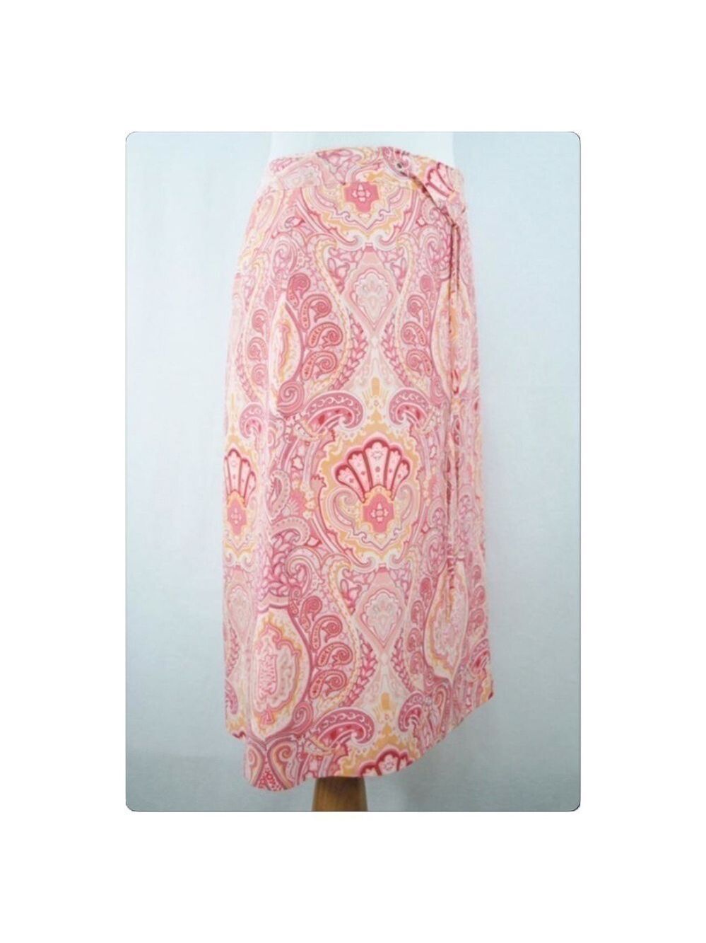 Banana Republic Victorian print silk skirt size 0 - Picture 3 of 5